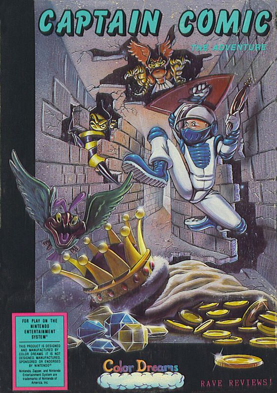 Captain Comic box art for NES